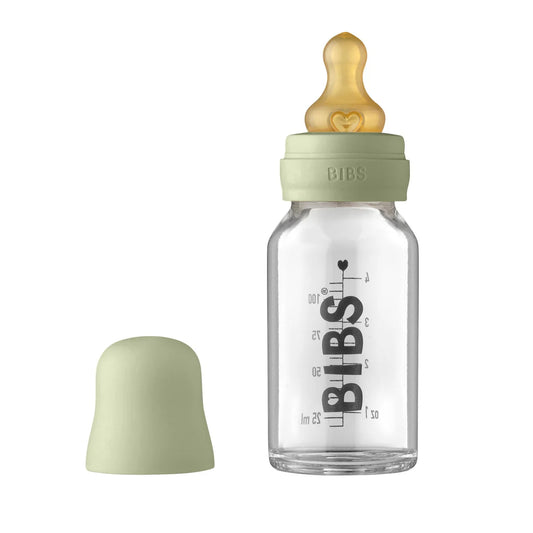 BIBS - 110ml Glass Bottle Set - Sage