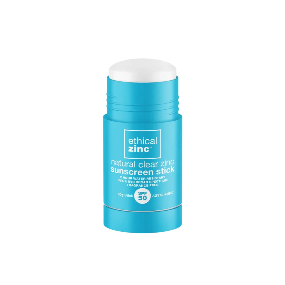 Natural Clear Zinc Sunscreen Stick SPF 50