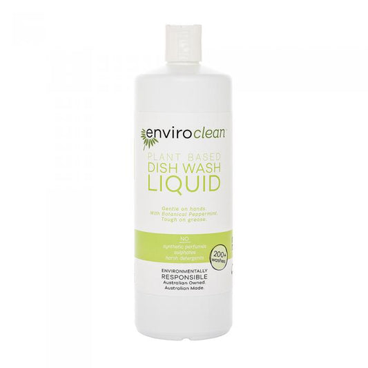 EnviroClean Plant Based Dish Wash Liquid (botanical peppermint) Liquid 1L