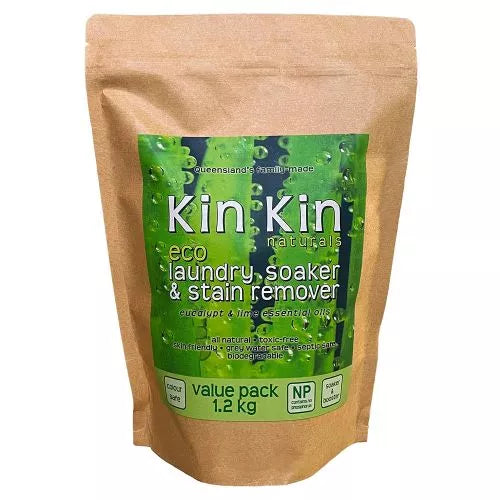 Kin Kin Naturals Laundry Soaker & Stain Remover Eucalypt Lime 1.2kg